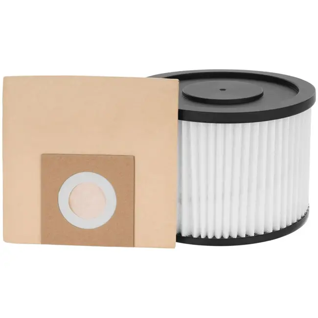 GEKO Stofzuiger nat en droog - 25L - roestvrij staal - met stopcontact en accessoires