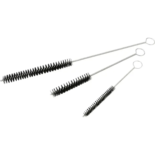 GEKO Set van 3 nylon borstels - Reiniging injectoren en gloeibougies - Lengtes: 155mm, 200mm, 295mm