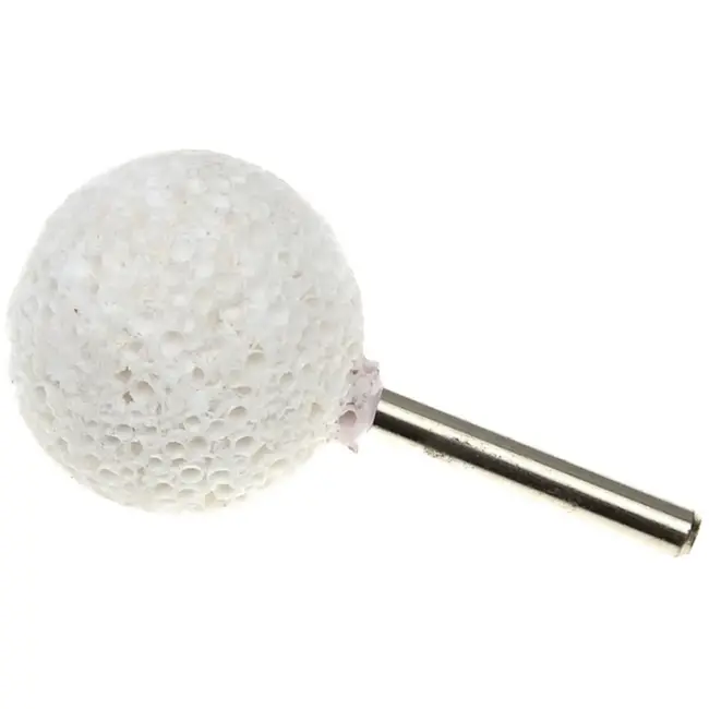 GEKO Sferische slijpschijf - banden ruwen - 40mm - metaal bevestiging