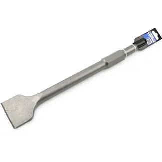 GEKO Platte beitel - 75x400 mm - Hex aansluiting - Voor elektrische sloophamer