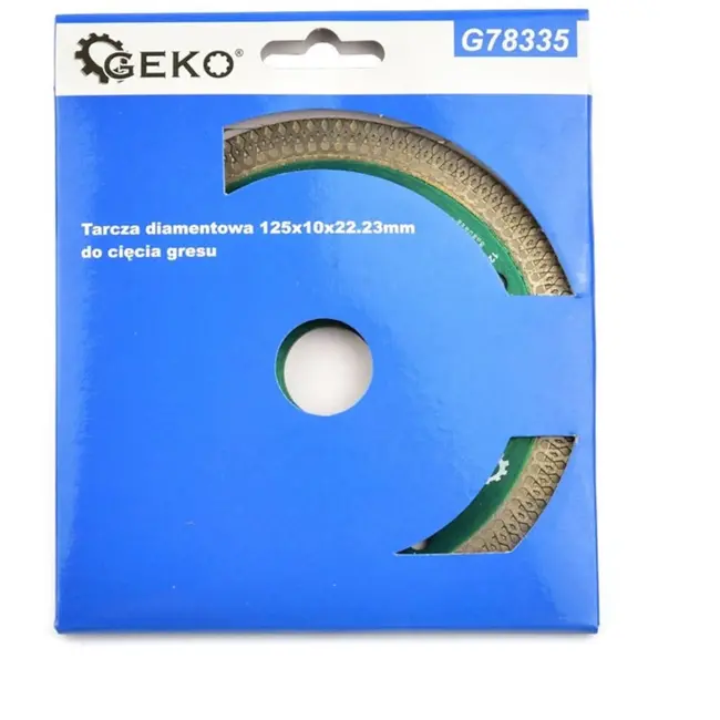 GEKO Diamantschijf - Tegels - Gesloten segment - 125 mm - Droog zagen