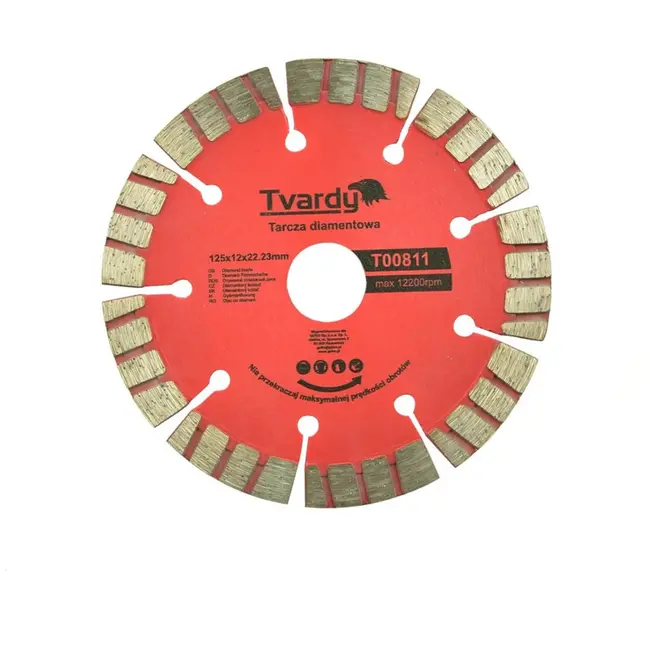 Tvardy Diamantschijf - Segmented - 125 mm - 12 mm Lasergelast - Hoge Snijprestaties