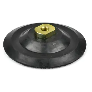 GEKO Rubberen polijstpad - 125mm - M14 schroefdraad - Klittenbandbevestiging