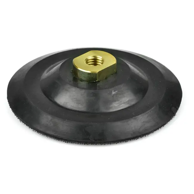 GEKO Rubberen polijstpad - 125mm - M14 schroefdraad - Klittenbandbevestiging