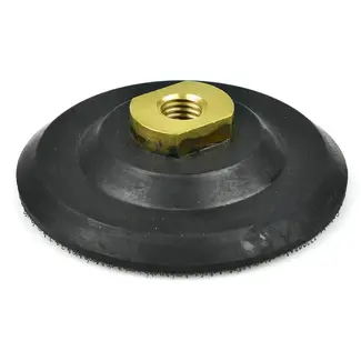 GEKO Rubberen polijstpad - 100 mm - Klittenbandbevestiging - M14 schroefdraad