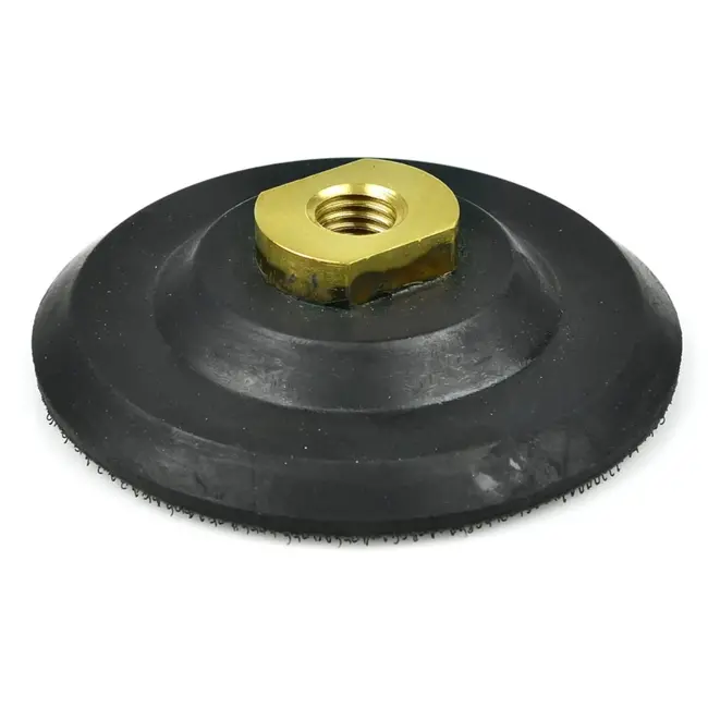 GEKO Rubberen polijstpad - 100 mm - Klittenbandbevestiging - M14 schroefdraad