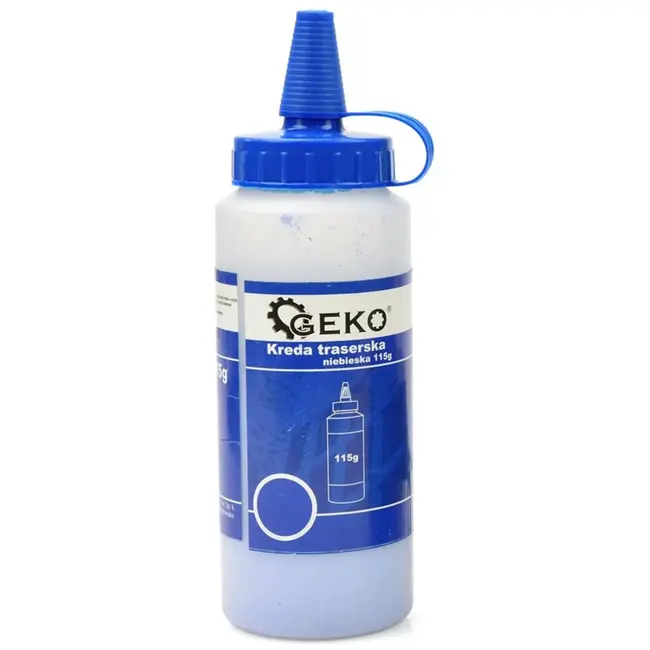 GEKO Blauwe markeerkrijt - 115g - Voor strakke lijnen