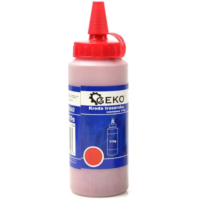 GEKO Rode markeerkrijt - 115g - Voor strakke lijnen