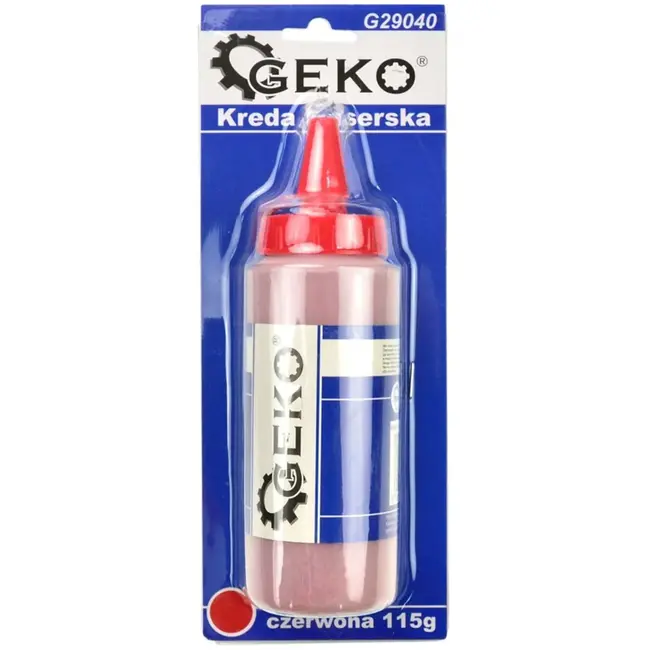 GEKO Rode markeerkrijt - 115g - Voor strakke lijnen