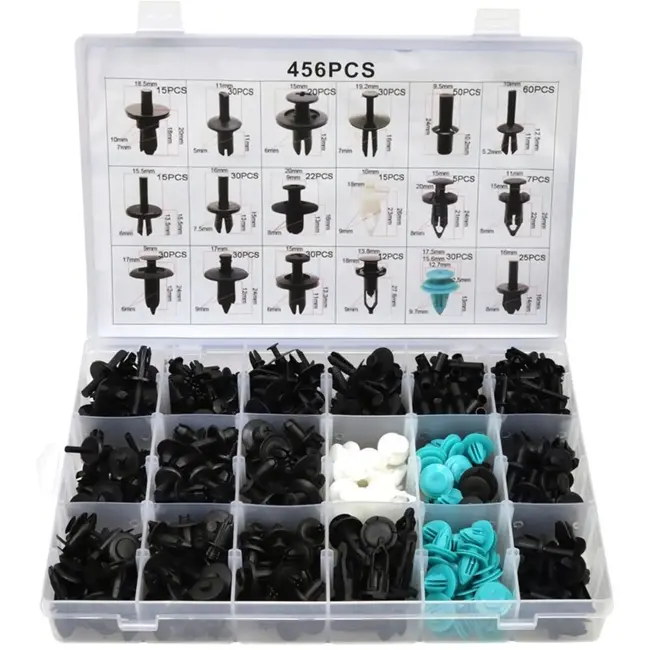 GEKO 456-delige set voor auto- en motorbekleding - veelzijdige bevestigingsoplossingen