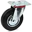 GEKO Zwenkwiel met stalen kern en rubberen band - 125 mm - 100 kg draagvermogen