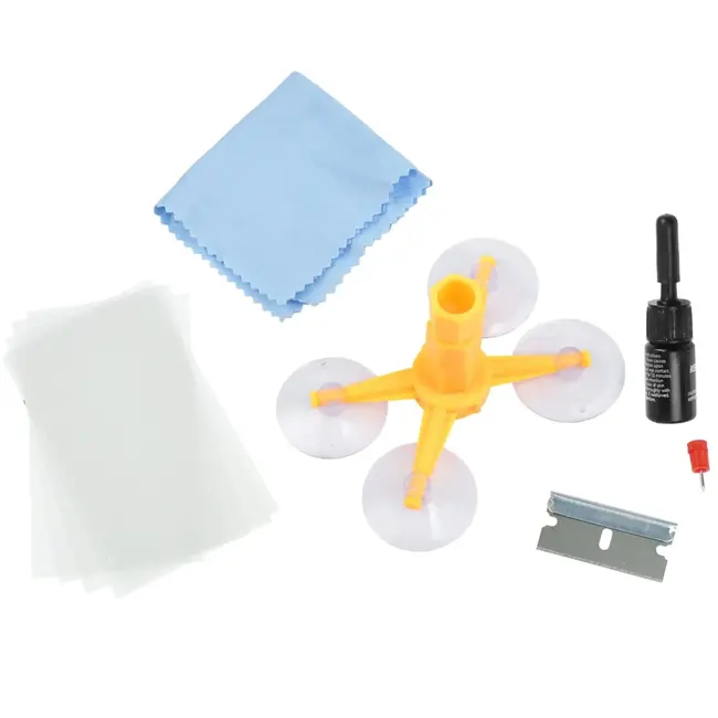 GEKO Glasreparatieset - Herstel barsten en sterretjes - Herbruikbaar en transparant