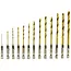 GEKO Boorbits Set - HSS TiN Coating - 13-delig - 1,5-6,5mm - HEX Aansluiting