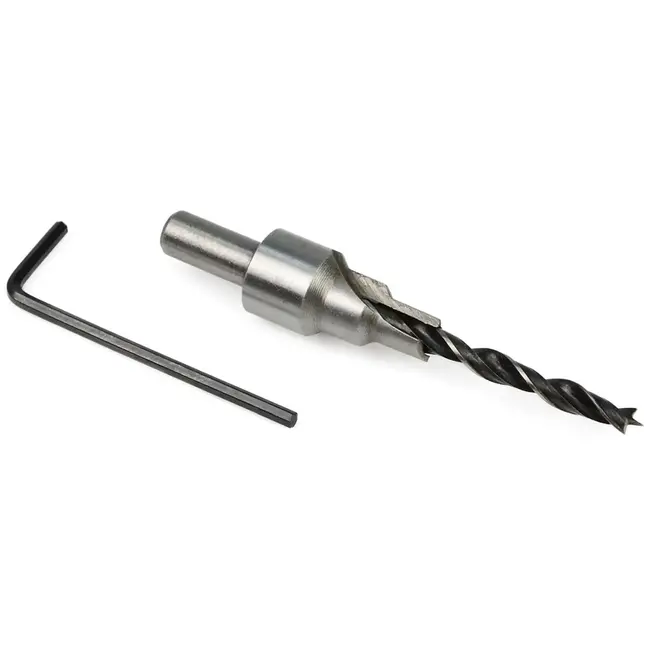 GEKO Houtbewerking verzinkboor - 5-7mm - Drie-traps ontwerp - 100mm lengte