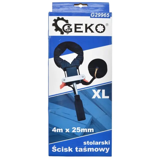GEKO Verstelbare bandklem - 4m lengte - robuuste nylon band - XL formaat