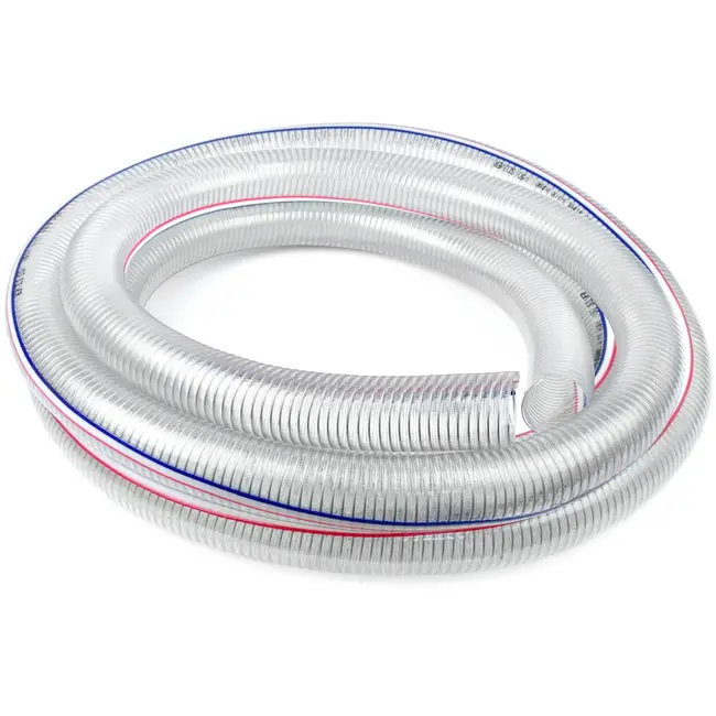 GEKO Soepele zuigslang - 50 mm - 5 meter - Weerbestendig materiaal - Versterkt met spiraaldraad