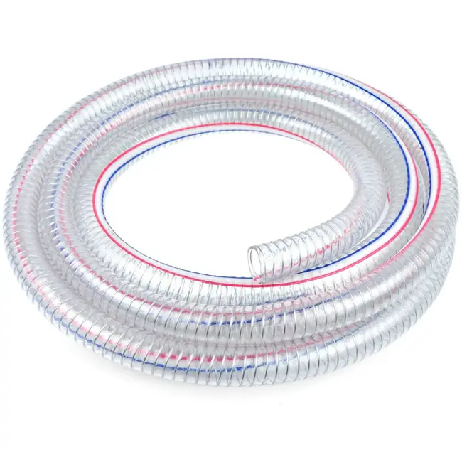 GEKO Soepele zuigslang - 25 mm - 5 meter - Weerbestendig - Versterkt met spiraaldraad