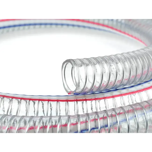 GEKO Soepele zuigslang - 25 mm - 5 meter - Weerbestendig - Versterkt met spiraaldraad