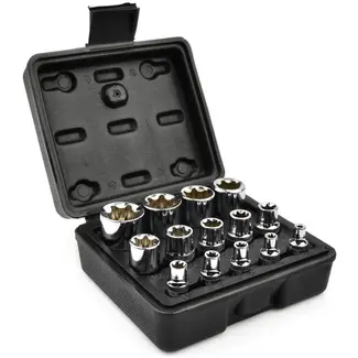 GEKO 14-delige Torx Doppenset - Cr-V Staal - Inclusief Opbergkoffer