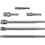 GEKO Zeskantige adapterset - 6-delig - CR-V staal - 50/150mm lengte