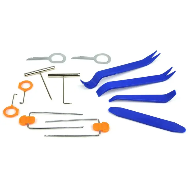 GEKO Trim- en radiodemontageset - Beschermend kunststof - Geschikt voor auto-elektronica - 12-delig