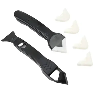 GEKO Siliconenkit gereedschap - 5 flexibele uiteinden - Voor gladstrijken en verwijderen