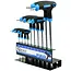GEKO Set van 10 Torx schroevendraaiers - ergonomisch - T9-T50 - met wandhouder