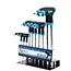 GEKO Set van 10 Torx schroevendraaiers - ergonomisch - T9-T50 - met wandhouder