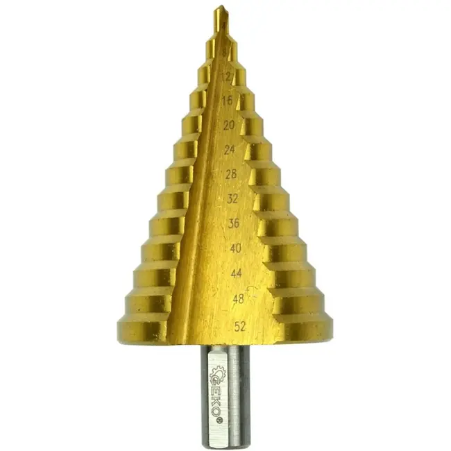 GEKO Trapboor - HSS TiN Coating - 4-52 mm - Voor Metalen en Kunststoffen