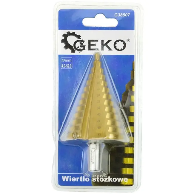 GEKO Trapboor - HSS TiN Coating - 4-52 mm - Voor Metalen en Kunststoffen