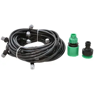 GEKO Tuinnevelslang - 10 meter - Inclusief 10 sproeiers en aansluitstukken