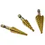 GEKO Trapboor set - HSS staal met titanium - 3-20 mm - 1/4" hex aansluiting