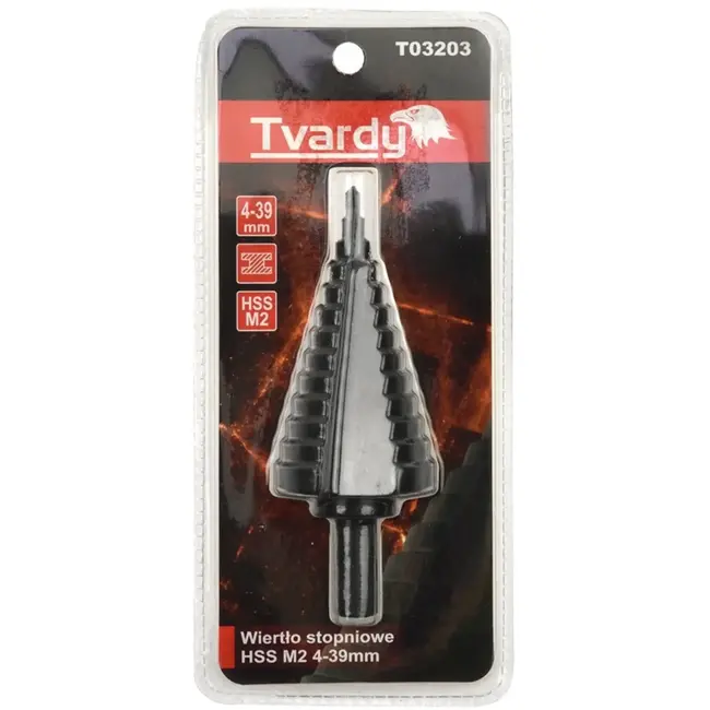 Tvardy Stepped boor - HSS M2 staal - TiAlN coating - 4-39 mm - Voor metaal en kunststof