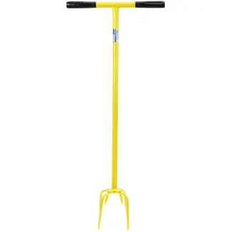 GEKO Handmatige tuinfrees - Ergonomische T-greep - Stalen schacht - Voor compacte grond