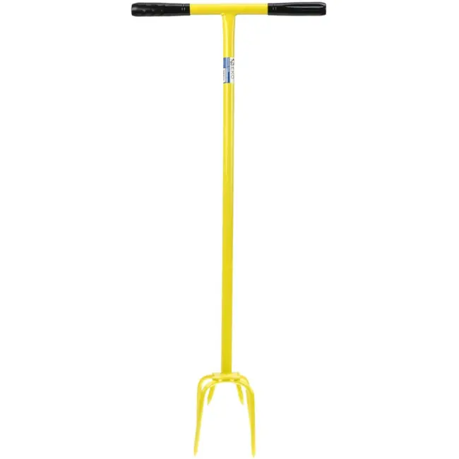 GEKO Handmatige tuinfrees - Ergonomische T-greep - Stalen schacht - Voor compacte grond