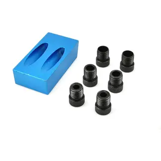 GEKO Apparaat voor verborgen verbindingen - Precisie - Hoek 15° - Inclusief adapters 6, 8, 10mm