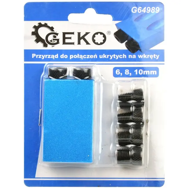 GEKO Apparaat voor verborgen verbindingen - Precisie - Hoek 15° - Inclusief adapters 6, 8, 10mm