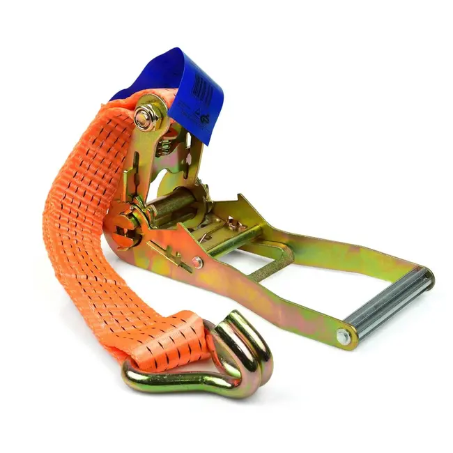 GEKO Spanband met ratel - 16m lengte - 5 ton capaciteit - 50mm breed - oranje