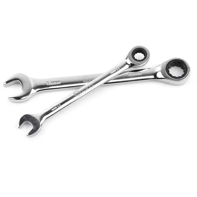 GEKO Dubbelzijdige ratelsleutelset - 72-tands mechanisme - 8-19 mm - 12-delig