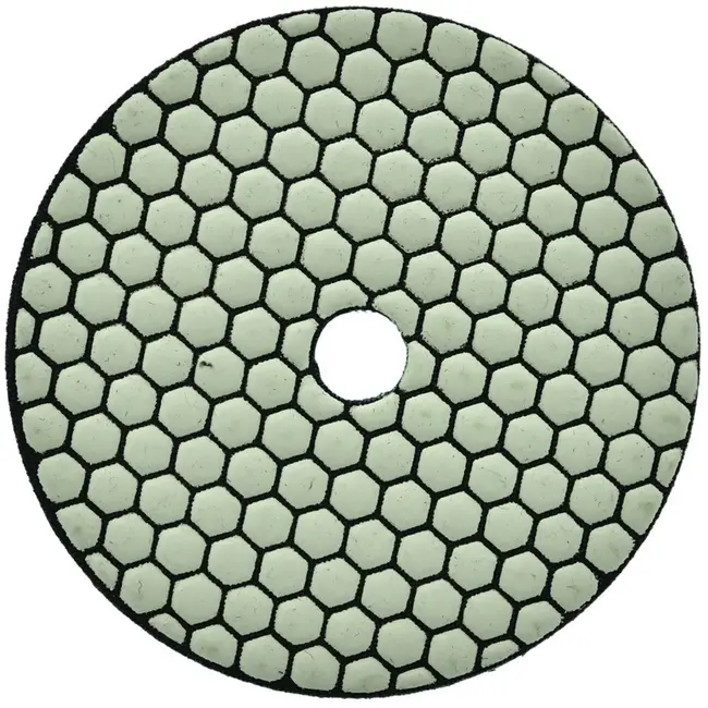 GEKO Diamant polijstpad - Droog gebruik - Velcro bevestiging - 125 mm - Voor steen en tegels
