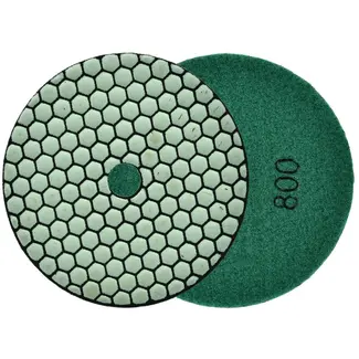 GEKO Diamant polijstpad - Droog gebruik - 125 mm - Klittenband bevestiging - G800 gradatie