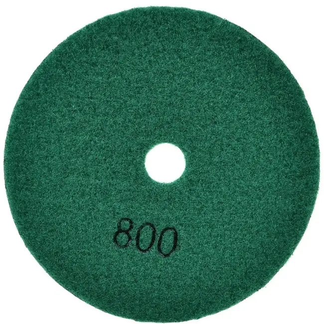GEKO Diamant polijstpad - Droog gebruik - 125 mm - Klittenband bevestiging - G800 gradatie