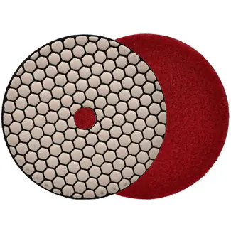 GEKO Diamant polijstpad - Droog gebruik - Korrel 400 - 125 mm - Velcro bevestiging