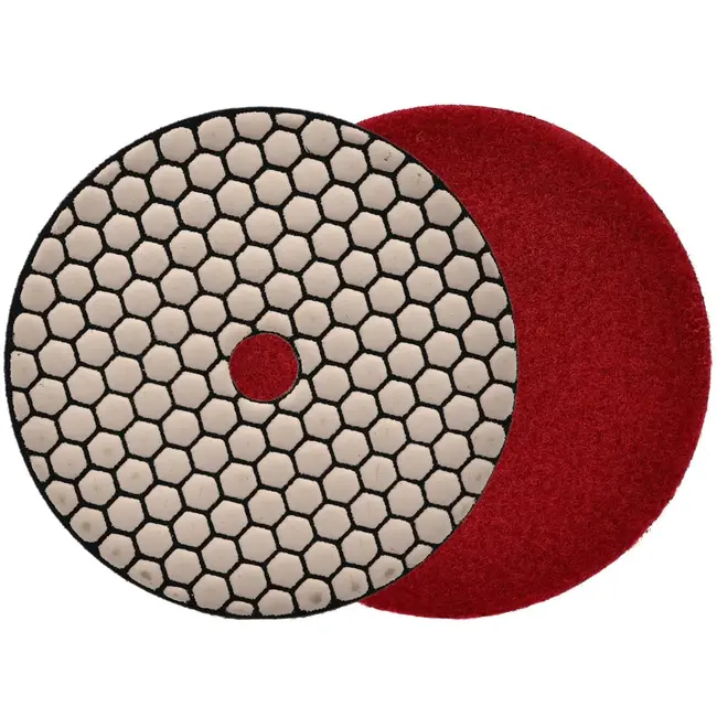 GEKO Diamant polijstpad - Droog gebruik - Korrel 400 - 125 mm - Velcro bevestiging