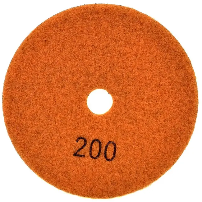 GEKO Diamant polijstpad - Droog gebruik - Korrel 200 - 125 mm - Velcro bevestiging