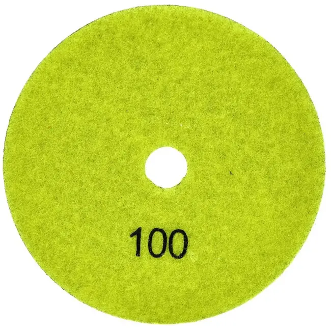 GEKO Diamant polijstpad - Korrel 100 -125mm - Droog gebruik - Velcro bevestiging