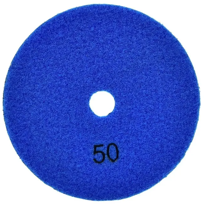 GEKO Diamant polijstpad - Droog gebruik - 125mm - Klittenband bevestiging
