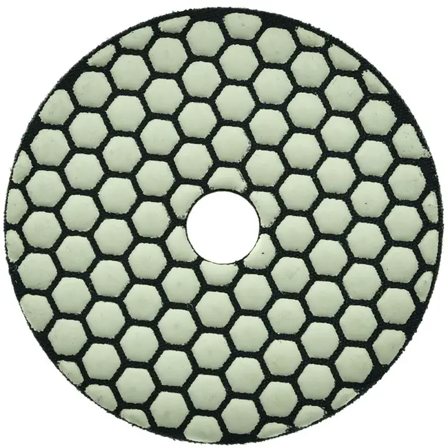 GEKO Diamant polijstpad - 100mm - Droog gebruik - Klittenband bevestiging