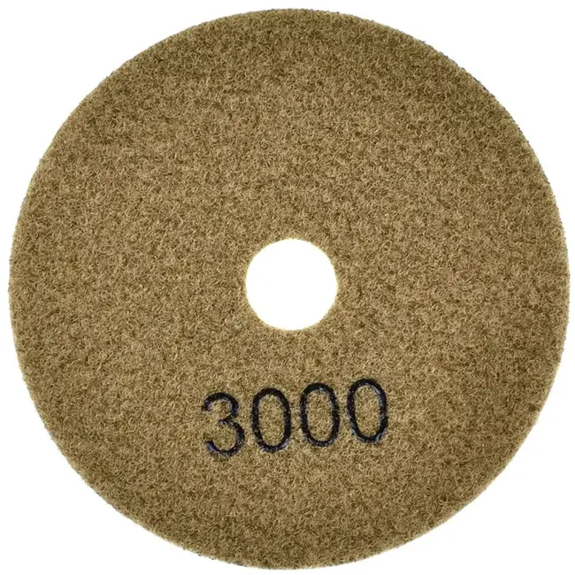 GEKO Diamant polijstpad - 100mm - Droog gebruik - Klittenband bevestiging