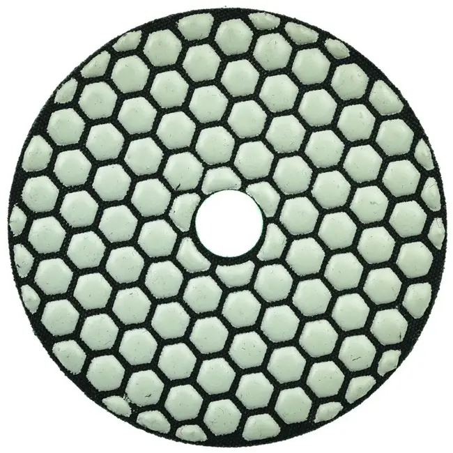 GEKO Diamant polijstpad - 100 mm - Droog gebruik - Klittenband bevestiging